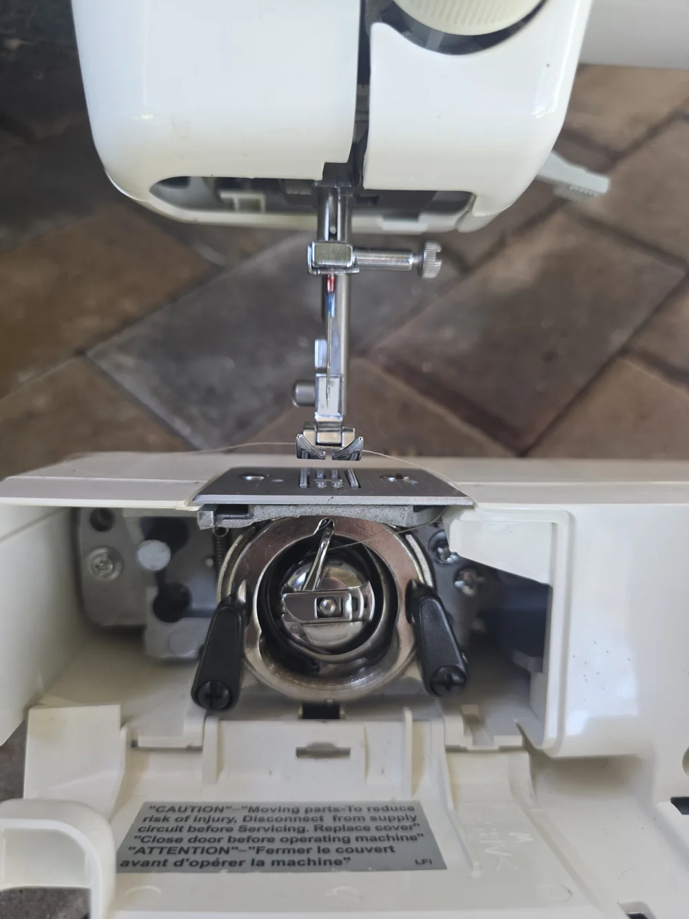 Brother LS2350 White Sewing Machine with Foot Pedal